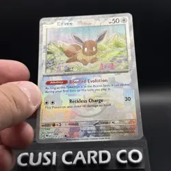 2025 Pokemon Card Eevee Master Ball Pattern 074/131 Prismatic Evolutions Holo - Image 1