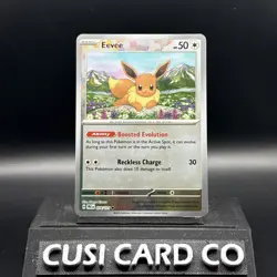2025 Pokemon Card Eevee Master Ball Pattern 074/131 Prismatic Evolutions Holo - Image 2
