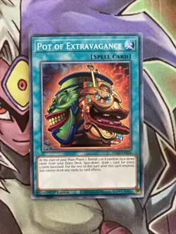SDAZ-EN028 Pot Of Extravagance Common 1st Edition NM Yugioh Card - Image 1