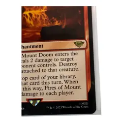Magic The Gathering Fires Of Mount Doom Card Legendary Enchantment 2023 Collecti - Image 4