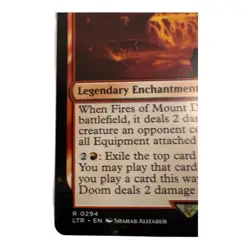 Magic The Gathering Fires Of Mount Doom Card Legendary Enchantment 2023 Collecti - Image 5