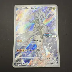 N’s Reshiram 167/159 Promo Journey Together Stamped Pokemon Card NM - Image 1
