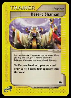 Pokemon Card - Desert Shaman Skyridge 123/144 Non Holo - Image 1