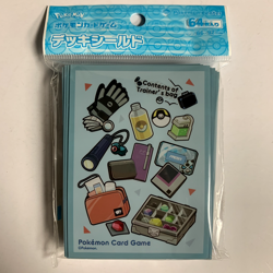 Japan Pokemon Center Limited Contents of Trainer's Bag GR Card Sleeves (64 pcs) - Image 1