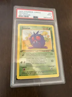 1999 Pokemon Jungle 1st Edition #63 - Venonat PSA 9 - Image 1