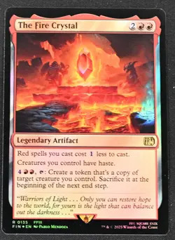 The Fire Crystal - Final Fantasy Foil MTG NM Rare - Magic the Gathering - Image 1
