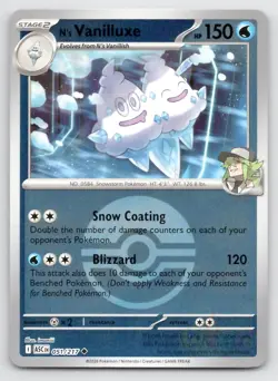 Pokemon N's Vanilluxe (Poke Ball) Ascended Heroes ASC UC RH 051/217 NM - Image 1