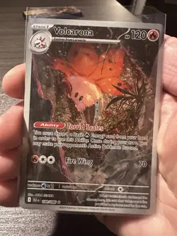 Pokemon TCG SV Black Bolt Volcarona 100/086 Holo Stage 1 120 HP English - Image 2