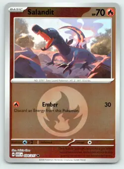 Pokemon Salandit (Energy Symbol) ME: Ascended Heroes ASC Reverse Holo 034/217 NM - Image 1