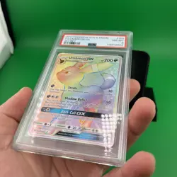 2017 Pokemon Sun & Moon PSA 8 Umbreon GX Hyper Secret Rare Full Art Holo #154 - Image 4
