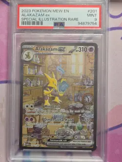 Alakazam ex 201/165 Scarlet & Violet 151 PSA Graded 9 English Pokemon TCG - Image 1