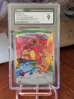 Pokemon Charmander 038 Mega Evolution Promo Holo First Partner Illus CGC 9 - Image 1