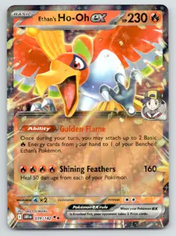 Pokemon Ethan's Ho-Oh ex - SV10: Destined Rivals DRI Holo 039/182 NM - Image 1