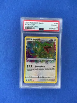 Pokemon 2020 Rayquaza 138/185 Amazing Rare Vivid Voltage GEM MINT PSA 10 - Image 1