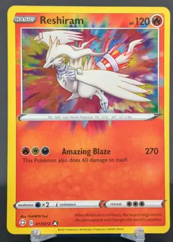 Pokemon Reshiram #017/072 English Shining Fates Amazing Rare - Image 1