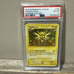 Pokemon TCG Platinum Supreme Victors Zapdos SR Holo 150/147 PSA 6 w/swirl pop192 - Image 1