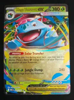 Mega Venusaur ex 003/132 Double Rare Holo - Mega Evolution NM - Image 1