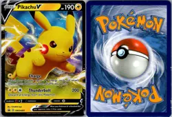 Pikachu V SWSH061 Sword & Shield Promo Pokemon TCG Holo P NM - Image 3
