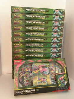 14x Pokemon TCG | Mega Venusaur EX Premium Collection Boxes – Factory Sealed - Image 1