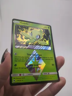 Celebi Prism Star 19/214 Sun Moon Lost Thunder Prism Rare Holo Pokemon TCG - Image 3