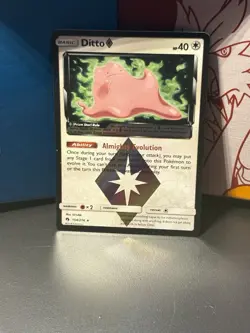 Ditto Prism Star 154/214 SM-Lost Thunder Prism Rare Holo Basic 40 HP 2018 - Image 1