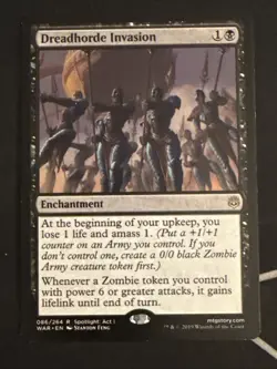 1x Dreadhorde Invasion (086) War of the Spark LP MTG Magic x1 MKE - Image 1