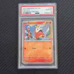 2024 POKEMON SVP EN-SV BLACK STAR PROMO #192 FUECOCO POKEMON HORIZONS PSA 10 - Image 1