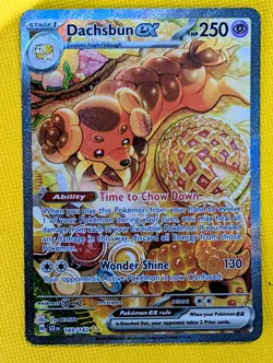 Dachsbun Ex 169/142 - Stellar Crown Pokemon TCG Special Illustration Rare NM - Image 1