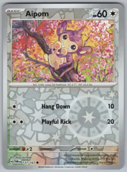 2024 Pokemon Scarlet & Violet Twilight Masquerade Aipom - Image 1