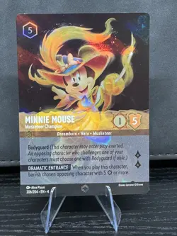 Disney Lorcana Musketeer Champion Minnie Mouse Card Enchanted 20 Foil ursula - Image 1