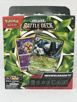 Pokemon Cards Deluxe Battle Deck Meowscarada Alakazam - Image 1