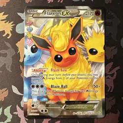 Flareon EX RC28/RC32 Pokemon XY Full Art Card Generations Radiant Collection - Image 1