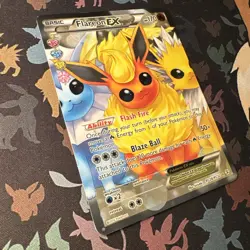 Flareon EX RC28/RC32 Pokemon XY Full Art Card Generations Radiant Collection - Image 3