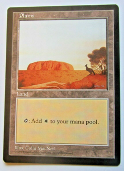 Magic The Gathering - Plains Card (APAC Blue) - Promotional - Image 1