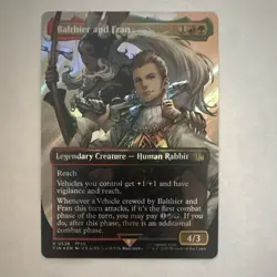 Magic The Gathering Final Fantasy Balthier and Fran 0538 Rare Foil Extended Art - Image 1