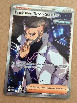 Pokemon Professor Turo's Scenario Full Art Ultra Rare Holo Trainer 240/182 SV04 - Image 1