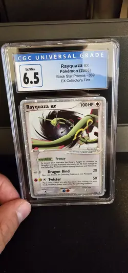 2006 POKEMON BLACK STAR PROMOS #039 RAYQUAZA EX-HOLO CGC 6.5 - Image 1