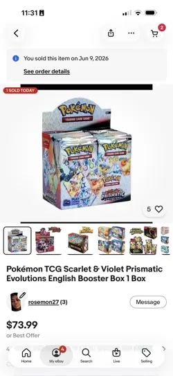 Pokemon Pokemon TCG Scarlet & Violet Prismatic Evolutions English Booster Box - Image 1