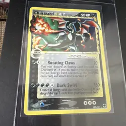 2006 POKEMON EX DRAGON FRONTIERS GOLD STAR #100 CHARIZARD-HOLO PSA - Image 1