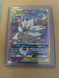 2019 POKEMON 75/236 BASIC SOLGALEO & LUNALA GX PRE OWNED - Image 1