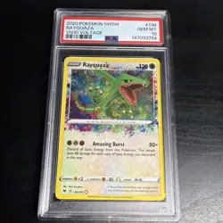 2020 POKEMON SWORD & SHIELD VIVID VOLTAGE #138 RAYQUAZA PSA 10 - Image 1