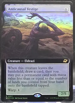 Anticausal Vestige #317 Edge of Eternities Extended Art Foil Rare - Image 1
