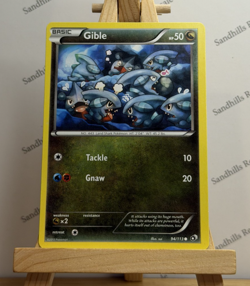 Pokemon TCG * Gible * 94/113 * Legendary Treasures * Common * Regular * 2013 - Image 1