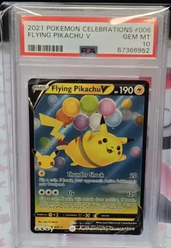 Pokemon TCG Celebrations #006 Flying Pikachu V PSA 10 Gem Mint - Image 1