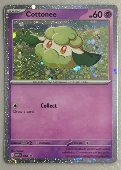 Cottonee (Cosmos Holo Double Swirl) Mega Evolution Promo Pokemon Near Mint - Image 1