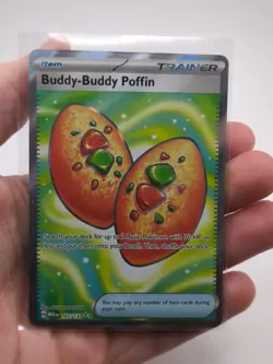 Pokemon TCG Buddy-Buddy Poffin 167/132 Me01 Ultra Rare Full Art Holo English - Image 1