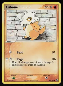 Cubone 60/113 Common Delta Species Pokemon Moderately Played - Image 1