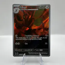Pokemon TCG Scizor 205/197 SV03: Obsidian Flames Illustration Rare Full Art Holo - Image 1