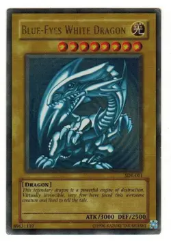 Yugioh Yu-Gi-Oh Blue-Eyes White Dragon Kaiba SDK-001 Unlimited HOLO Rare - Image 5