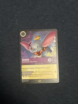 Lorcana Fabled Dumbo Ninth Wonder of the Universe Legendary Non-Foil Card - Image 1